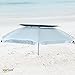 8 ft Solar Guard Deluxe Dual Canopy Beach Umbrella UPF 150+ Ultra Cool - Heavy Duty Wind / Water Resistant