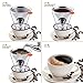 TECHO Resuable Pour Over Coffee Filters Stainless Steel Cone Drip Coffee Maker With Stand Spoon Brush