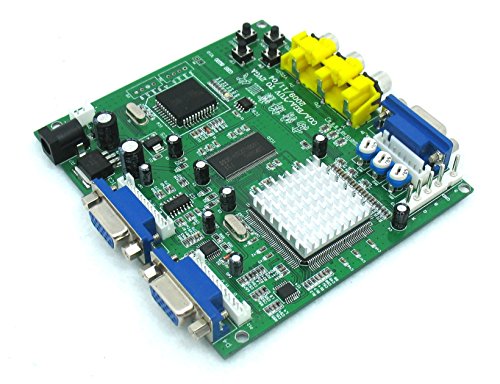 Arcade Game RGB/CGA/EGA/YUV to VGA HD Arcade Game Video Converter Board 2 VGA Output for Arcade Jamma Game Monitor to LCD CRT Monitor PDP Monitor (GBS-6220, 2Vga)