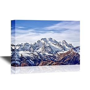 Mountains Covered by Snow in Winter