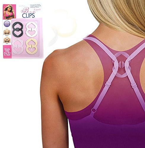 8 Bra Strap Concealer Clips Solution Perfect Lift Max Cleavage Control Racerback