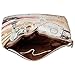 BMC Womens Textured PU Faux Leather Postage Stamp Design Print Flap Fashion Clutch Handbag - Lady Liberty