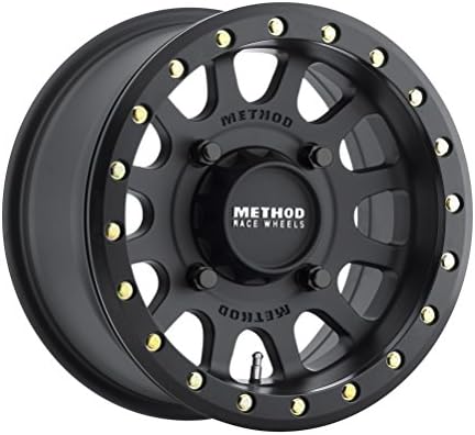 Method Race Wheels MR401 Matte Black Wheel with Grade 8 Beadlock Bolts (15x7"/4x115mm) 13 mm offset