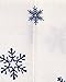 Amazon Brand – Pinzon Cotton Flannel Bed Sheet Set - Queen, Falling Snowflake Blue