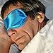 Sleep More (Large-XL) Sleeping Mask for Men or Women, with Free “ONE BAG”. A BLUE Satin Natural Rest Aid for Sleep Disorders & Insomnia