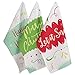DII Holiday Kitchen Towel Set, Christmas Tea Towels for Baking, Cooking & Entertaining 18x28, Winter Wishes, 3 Piece