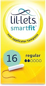 Lil-Lets Regular Tampons Brand New Pack Absorbent Core Viscose