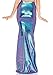 Leg Avenue Women's Iridescent Mermaid Skirt, Blue, Medium