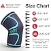 Knee Compression Sleeve for Knee Pain - Men Women Sports Knee Support Brace for Running, Hiking, Weightlifting, Workout (Large, Royal Blue - Black)