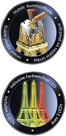 eiffel tower night edition 3d puzzle