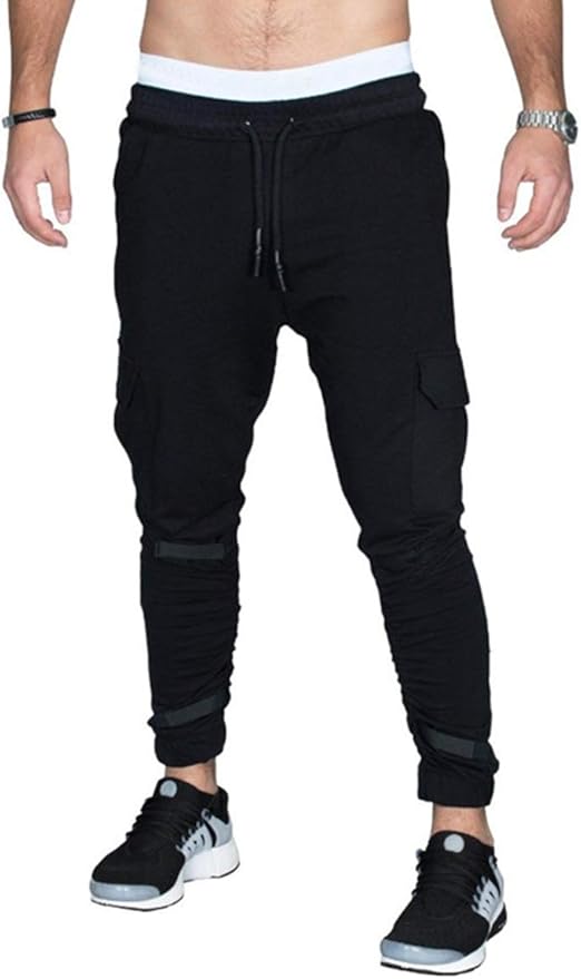 Mens Casual Jogging Walking Trousers Training Pants Fashion Gym