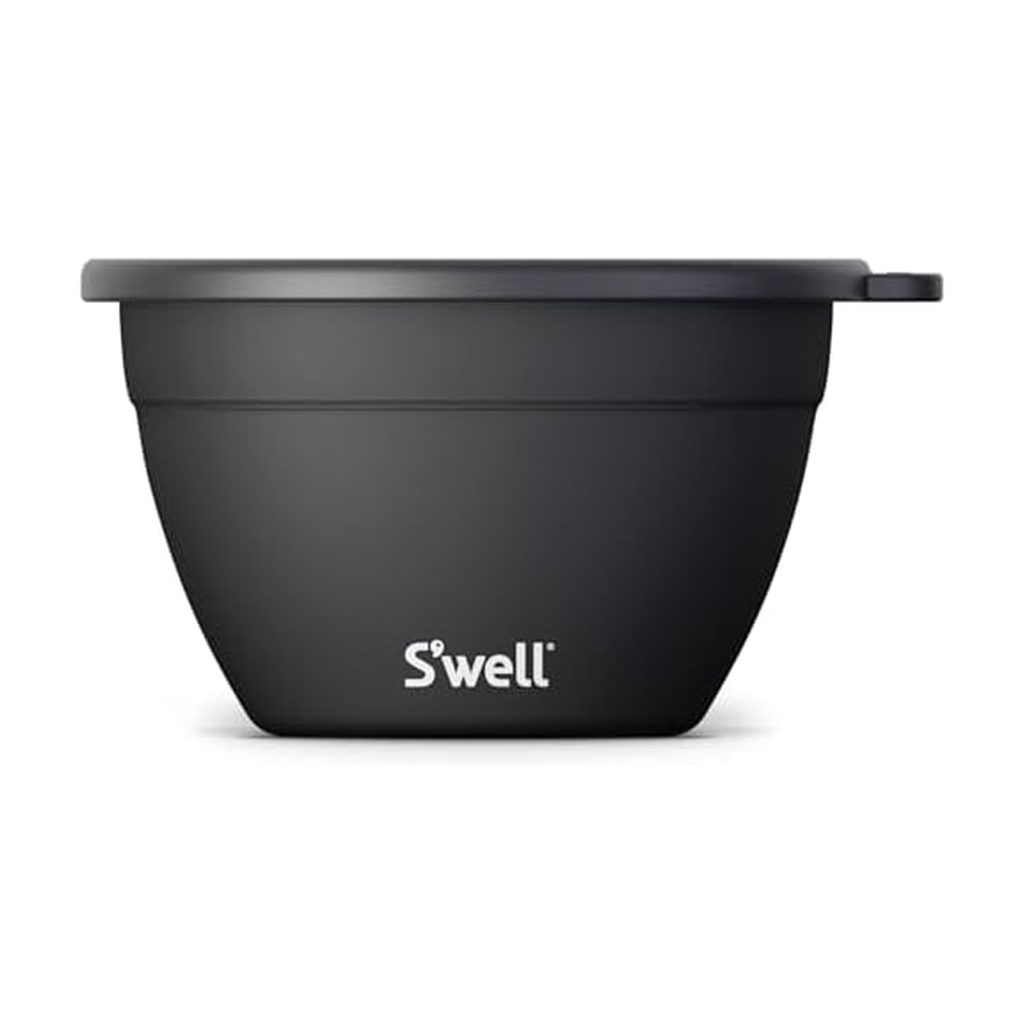 S’well Stainless Steel 64oz Salad Bowl Kit in Onyx, Comes with 2oz Condiment Container and Removable Tray for Organized Serving, Leak-Proof and Dishwasher Safe Image