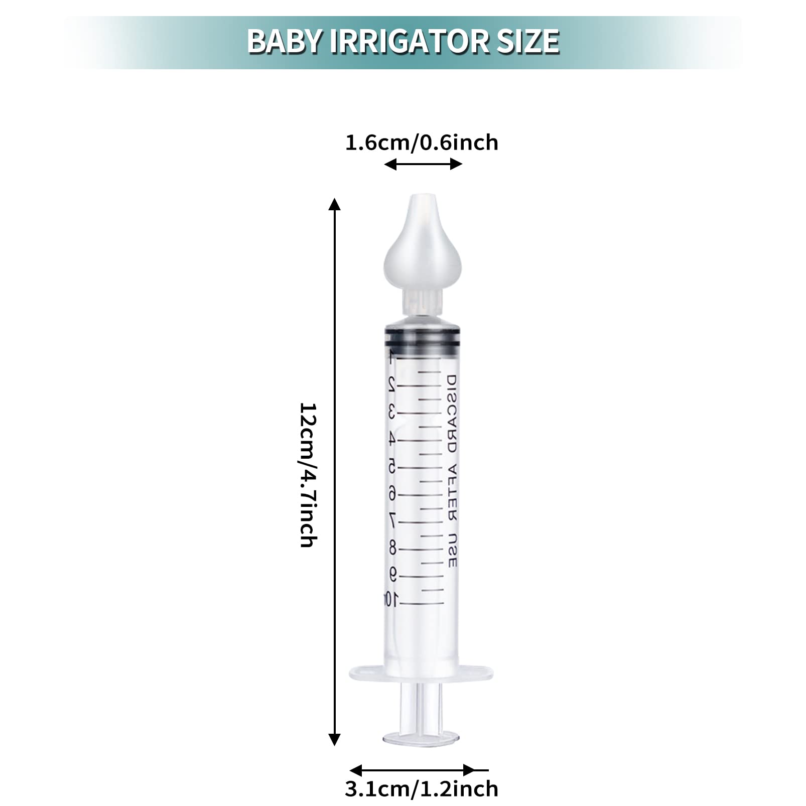 JUSONEY Baby Nose Shower - Professional Baby Nose Shower with High-Quality Silicone Nose Attachments, Clean and Reusable (Pack of 4)