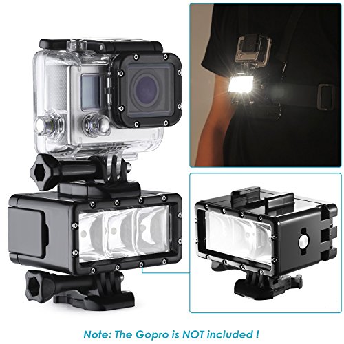 Neewer-3-LED-Flash-Dimmable-Diving-Light-30m-Waterproof-with-2-Pack-1160mAh-Battery