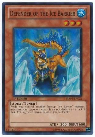Yu-Gi-Oh! - Defender of the Ice Barrier (HA04-EN022) - Hidden Arsenal 4: Trishulas Triumph - 1st Edition - Super Rare
