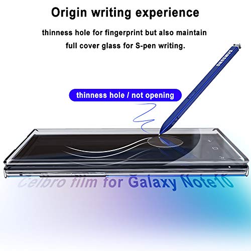 [2 Pack] Galaxy Note 10 Plus Screen Protector Tempered Glass Include a Camera Lens Protector, Screen Protector with 3D Curved HD Clear for Samsung Galaxy Note 10 Plus - Thumbnail 3