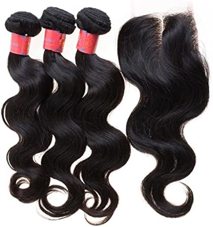 Vedar Beauty 3Bundles+1Closure New Product Indian Body Wave Hair Extensions For Sale 3Pcs16" 18" 20" and 1Pice Remy Hair Closure(4*4)16"