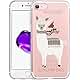 Unov Case Clear with Design Embossed Floral Pattern TPU Soft Bumper Shock Absorption Slim Protective Cover for iPhone 8 iPhone 7 4.7 Inch(Flower Bouquet)