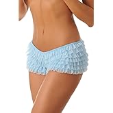 Velvet Kitten by Lingerie Diva Sexy Boy Short Panties for Women with Ruffles and Bow