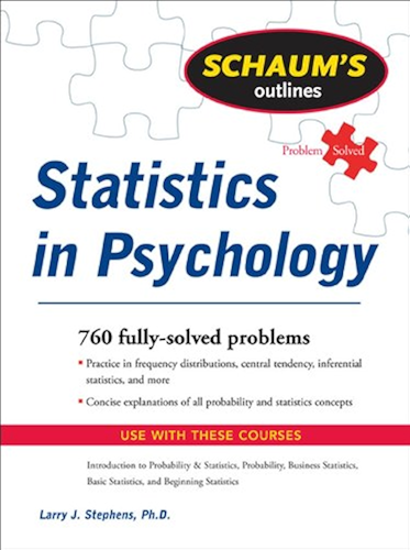 Download Schaum's Outline of Statistics in Psychology (Schaum's Outlines) (English Edition) PDF