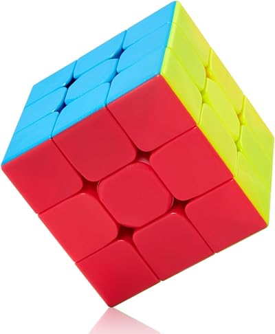 ROXENDA 3x3 Speed Cube Stickerless Frosted ABS Fast Turning Puzzle