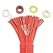 Survival Paracord 550 Fire Paracord Survivor Cord Nlyon Rope 10 Strands US Military Type III 550 Parachute Cord with Integrated Fishing Line, Fire-Starter Tinder 4 in 1 (Red)