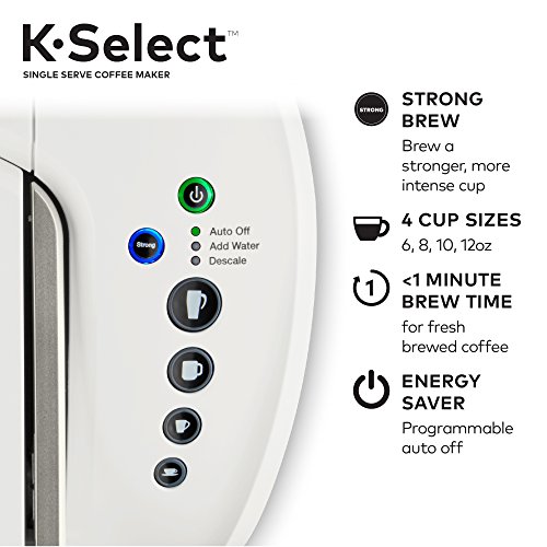 Keurig KSelect, White and Kcup Coffee Lovers Variety Pack, 40 ct