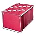 Smead Standard Hanging File Folders, 25 Count, Red, 1/5-Cut Adjustable Tabs, Letter Size (64067)