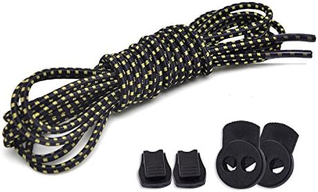 No Tie Shoelaces, UNIKOS Elastic Shoe Laces for Kids and Adults for Sneaker Marathon Running Working Shoe Hiking Boots