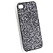 Black Bling Rubberized Hard Slim Case Compatible With iPhone 4 G OS