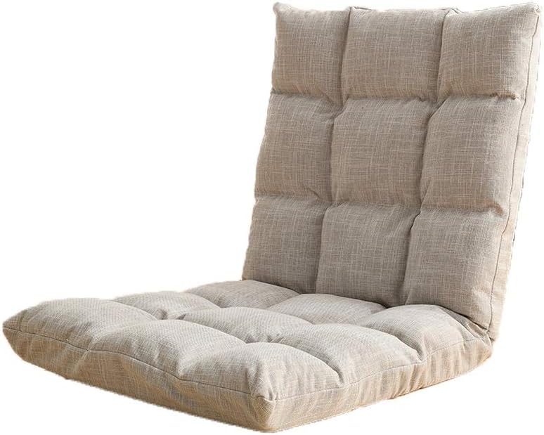 YAXY Floor Chairs with Back Support for Adults, Adjustable Gaming Sofa Chair Cushioned Folding Lazy Recliner Living Room Outdoor Indoor Soft Great for Reading Games Meditating Padded Gaming Chair