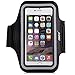 iPhone 6 / 6s Armband, iXCC Trek Series Sport Running Sweatproof Armband with Dual Arm-Size Slots for iPhone 6, 6s, 5s, 5, 5c, iPod MP3 Player - Black
