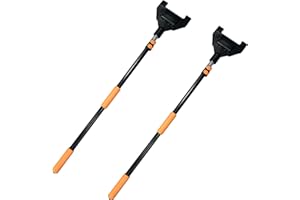 Iweshal 8ft V Shaped Board Corner Protector, with Adjustable Extension Handle, Edge Protector Pole for Flatbed, 2 Pack