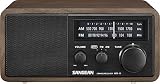 Sangean WR-11BK Wood Cabinet AM/FM Table Top AM/FM Radio + Aux, Headphone Jack (Limited Edition Color)