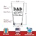 Dad Off Duty Funny Beer Glass - Dad Beer Glass - 16 oz quality glass - Beer Glass for the Best Dad Ever - New Dad Beer Glass - Affordable Fathers Day Beer Gifts for Dads or Stepdad