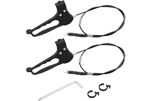 2 Pack Brake Handle Replacement for Rollator Walker, 41 Inch Cable,Fit for Tmost Three-Wheeled and Four-Wheeled Walking aids,