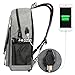 Luminous School Backpack, Unisex Oxford Laptop Backpack School Bag with USB Charging Port