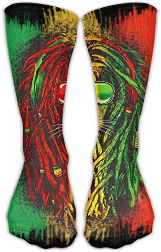 Reggae Rasta Flag Lion Men's Women's Casual Athletic Socks Stockings Tube Socks