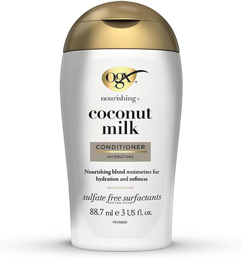 OGX Nourishing Coconut Milk Conditioner 88.7ml Dry Damaged Hair Hydration