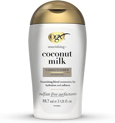 OGX Nourishing Coconut Milk Conditioner 88.7ml Dry Damaged Hair Hydration