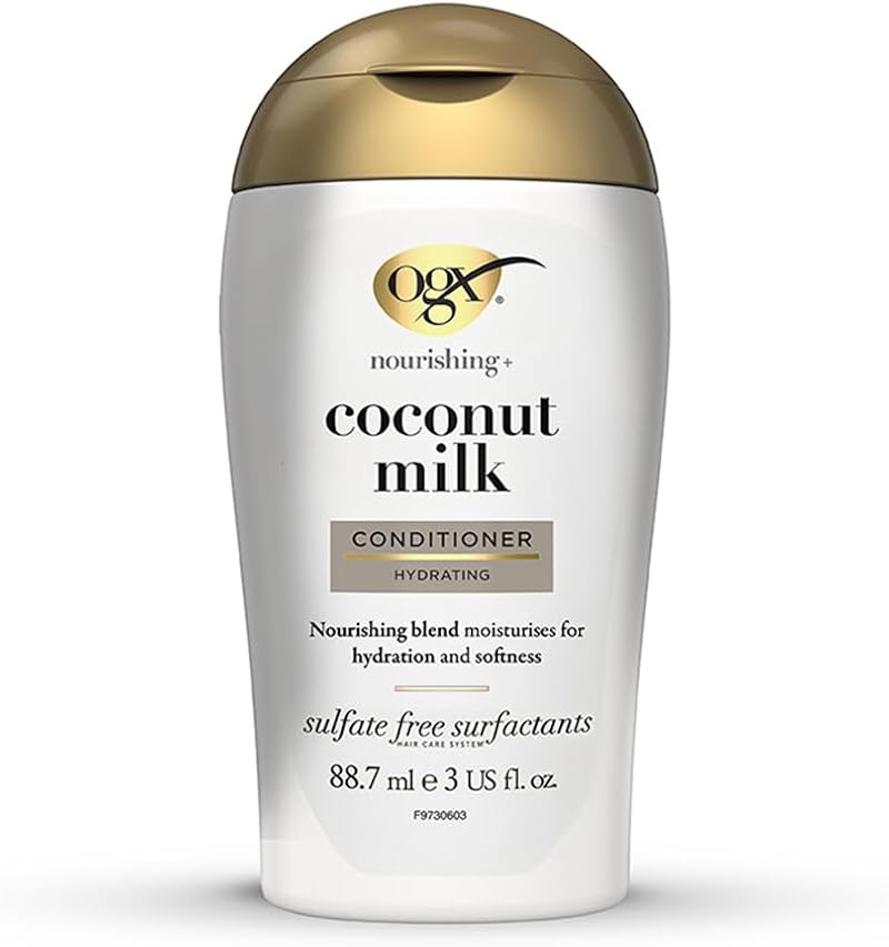 OGX Nourishing Coconut Milk Conditioner 88.7ml Dry Damaged Hair Hydration