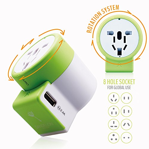 DANDELION Travel Adapter Outlet Adapter Traveler Accessory Universal