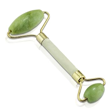 PsmGoods® Anti-Aging Jadeit kamień wałek do masażu twarzy ...