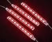 4pcs Car Interior Decoration, NERLMIAY Atmosphere Light-LED Car Interior Lighting Kit , Waterproof, Interior Atmosphere Neon Lights Strip for Car (red)thumb 3