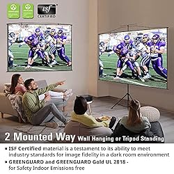 Akia Screens 2 in 1 110 inch Portable Projector