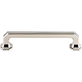 Top Knobs TK288PN Chareau Collection 5" Emerald Pull, Polished Nickel