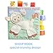 SPIEL Activity Fabric Soft Baby Cloth Books Crinkle Squeak Sound Sensory Interactive Educational Toys for Infants Toddlers Kids - 4 Packs Set