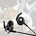 Vomercy Wired Headphones with Remote and Mic In-Ear Earphones Black