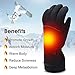 SVPRO Heated Gloves - Rechargeable Electric Gloves, Waterproof, 3 Levels Temperature Control for Skiing and Snowboarding