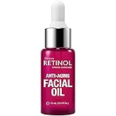 LIVAURA Retinol Anti-Aging Facial Oil – Instantly Adds A Glow To Your Face For A Younger Look – Radiance Booster With Nine Essential Oils Restores Hydration & Nourishment To Your Skin Night & Day